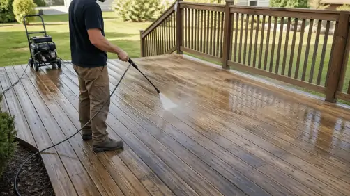 Deck restoration service page for Indian Hill