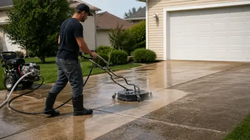 Driveway cleaning service page for Indian Hill